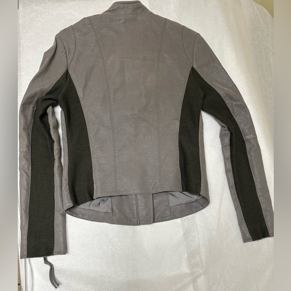 Gray Suede Moto Jacket - Picture 3 of 5